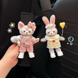 Cute Car Seatbelt Shoulder Pads for Women, Anti-Wear Clothing for a Couple, Featuring Linabell and Stellalou