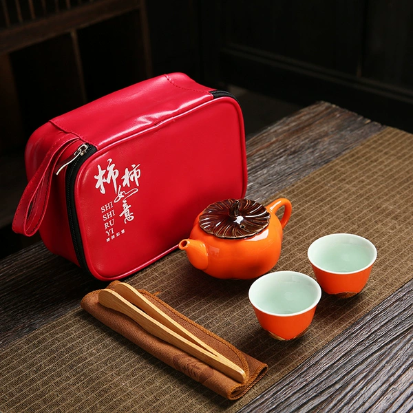 Persimmon one pot of two cups -travel bags