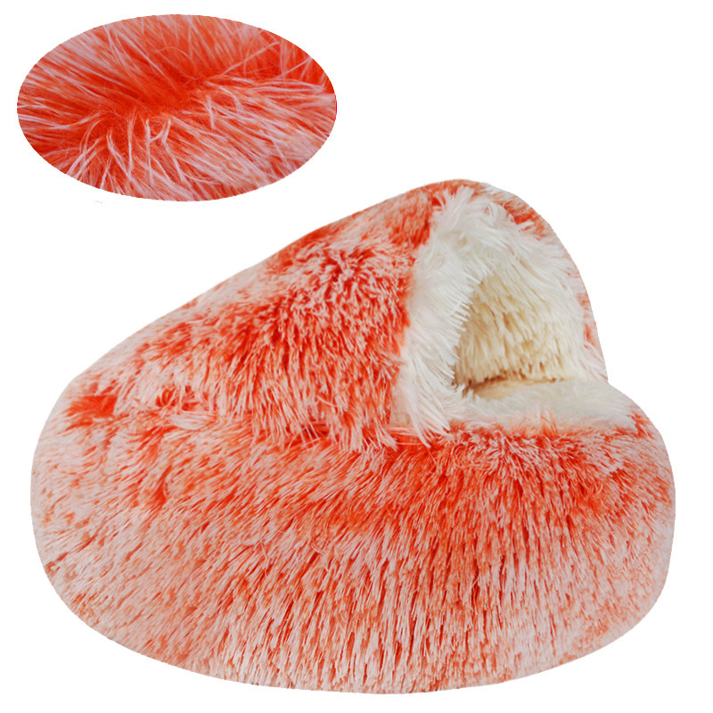 Invierno cálido Shell semi-cerrado gato nido mascota gato cama semi-rodeado nido de perro cerrado nido de gato entrega estándar
