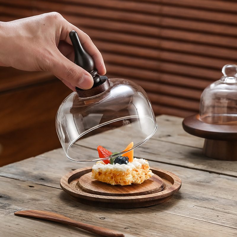 Pastel de madera transfronterizo bandeja de dulces pan