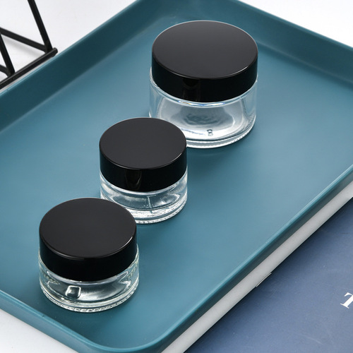 Glass small cream tube, divided sealed jar, cream mini tube with cap, empty packaging, burn cream box, cream jar