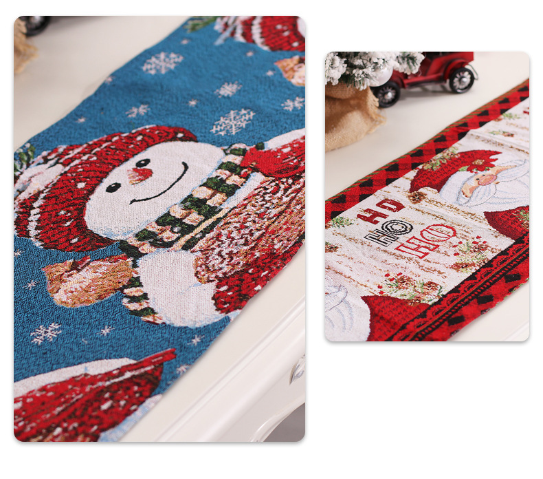 Cute Style Christmas Cute Christmas Tree Snowman Party Tablecloth