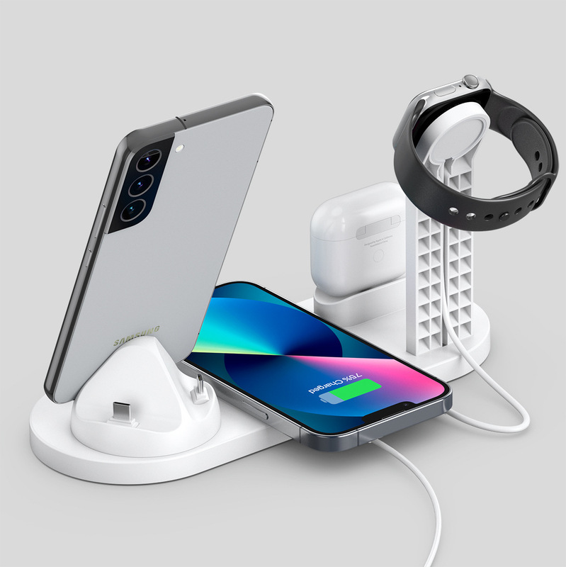 多機能六合一無線充電はアップルヘッドフォン腕時計充電台15w携帯電話無線充電器を適用する|undefined