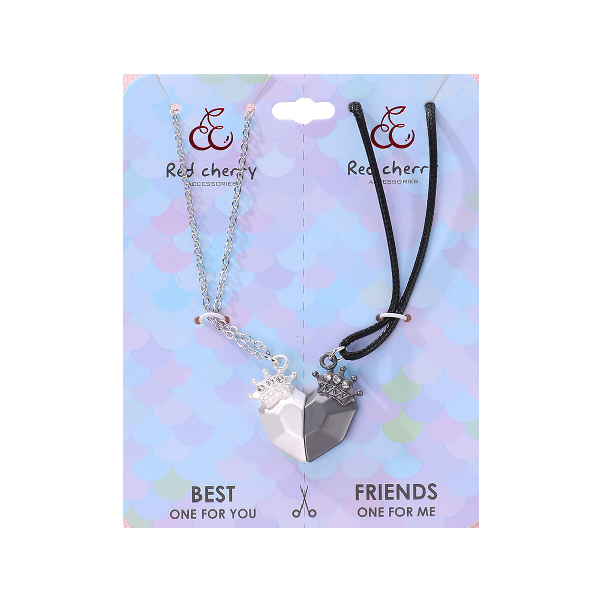 Couple Gender IG Style Simple Style Heart Shape Alloy Leather Rope Cable Chain Woven Chain Pendant Necklaces Wholesale