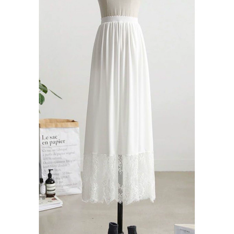 Нижняя юбка Hanfu удлинена на 3 метра, кружевное кружево, нижняя юбка