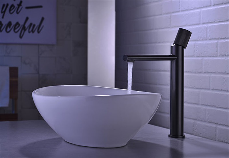 Grifo Mezclador para Lavabo Sobre Encimera 30031 de Cobre Monomando Agua Caliente y Fría image 3