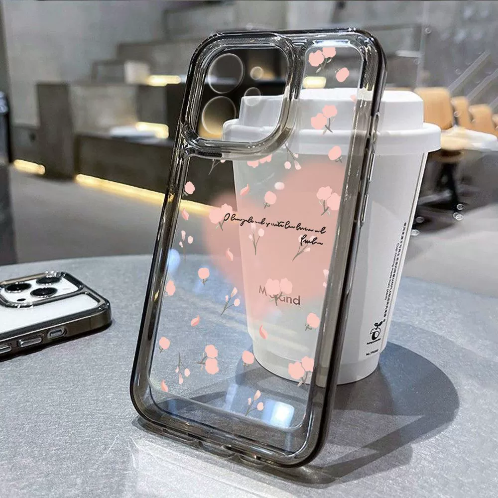 Чехол для телефона Apple фуксия совместимый, цветок, iPhone 14/15, в цветочек, iphone, 17promax