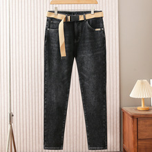 实体批发海撤柜休闲牛仔裤男款秋冬季厚款宽松直脚长裤子男3Y215