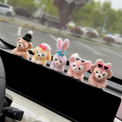 Lina Belle Car Interior Accessories Car Central Control Screen Ornaments Car Display Decoration Supplies Cute Girl (Car ornaments) - lina-belle-series-5-pieces
