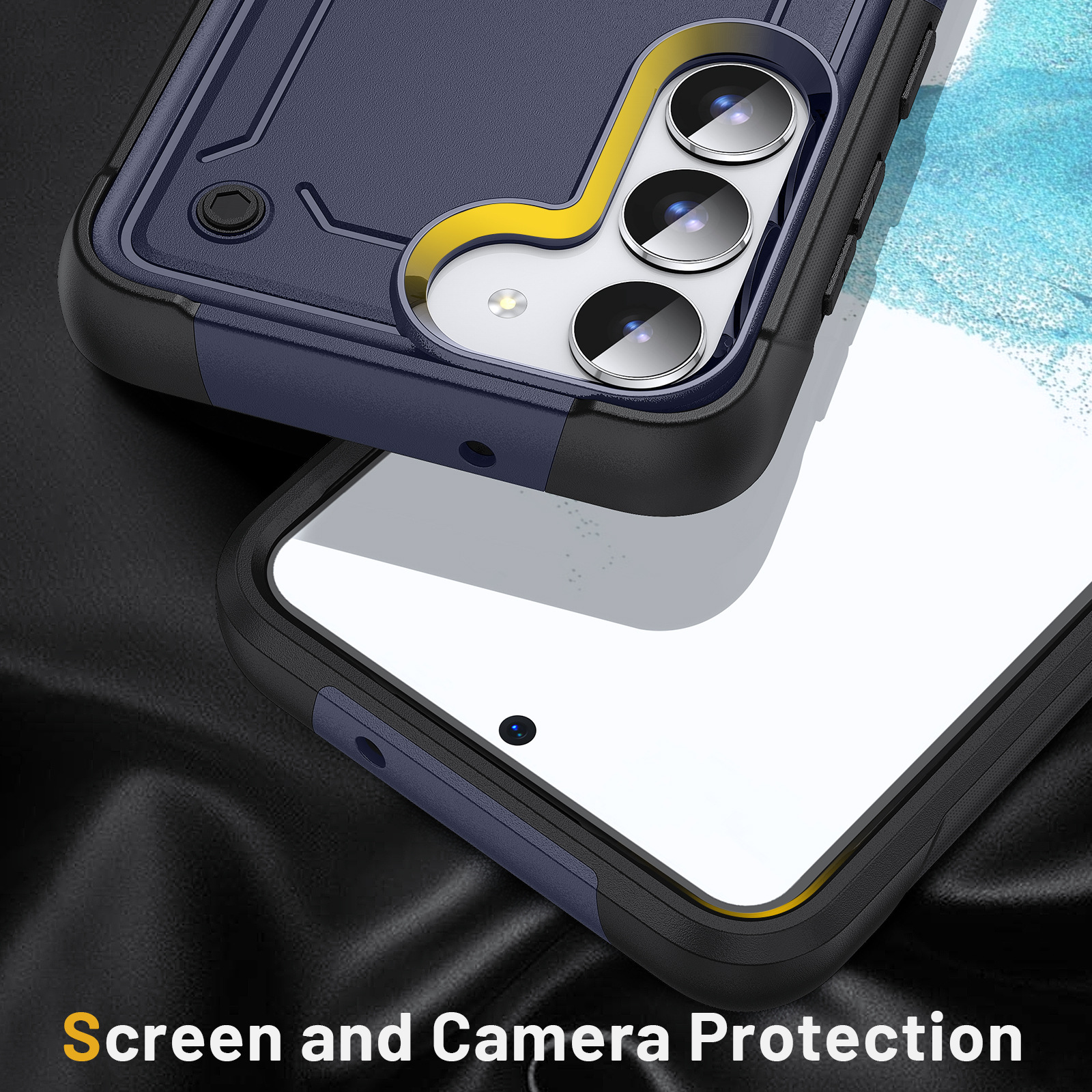 La nueva funda anticaída 2 en 1 Flying Spur PC+Tpu de Loveme es adecuada para las fundas protectoras de teléfonos de la serie Samsung S23_voghion.com