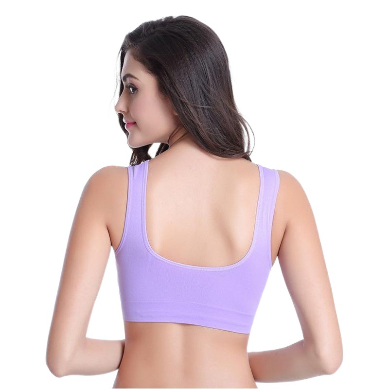 Large size zero restraint underwear no steel ring seamless adjustment bra one-piece Sports yoga underwear thin bra