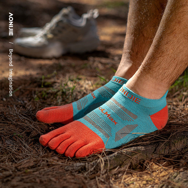 Onijie Five-Finger Socks Professional Running Socks for Men Mid-Length Quick-Drying Outdoor Cross-Country Running Marathon Sports Socks for Women Onijie Five-Finger Socks Professional Running Socks for Men Mid-Length Quick-Drying Outdoor Cross-Country Running Marathon Sports Socks for Women