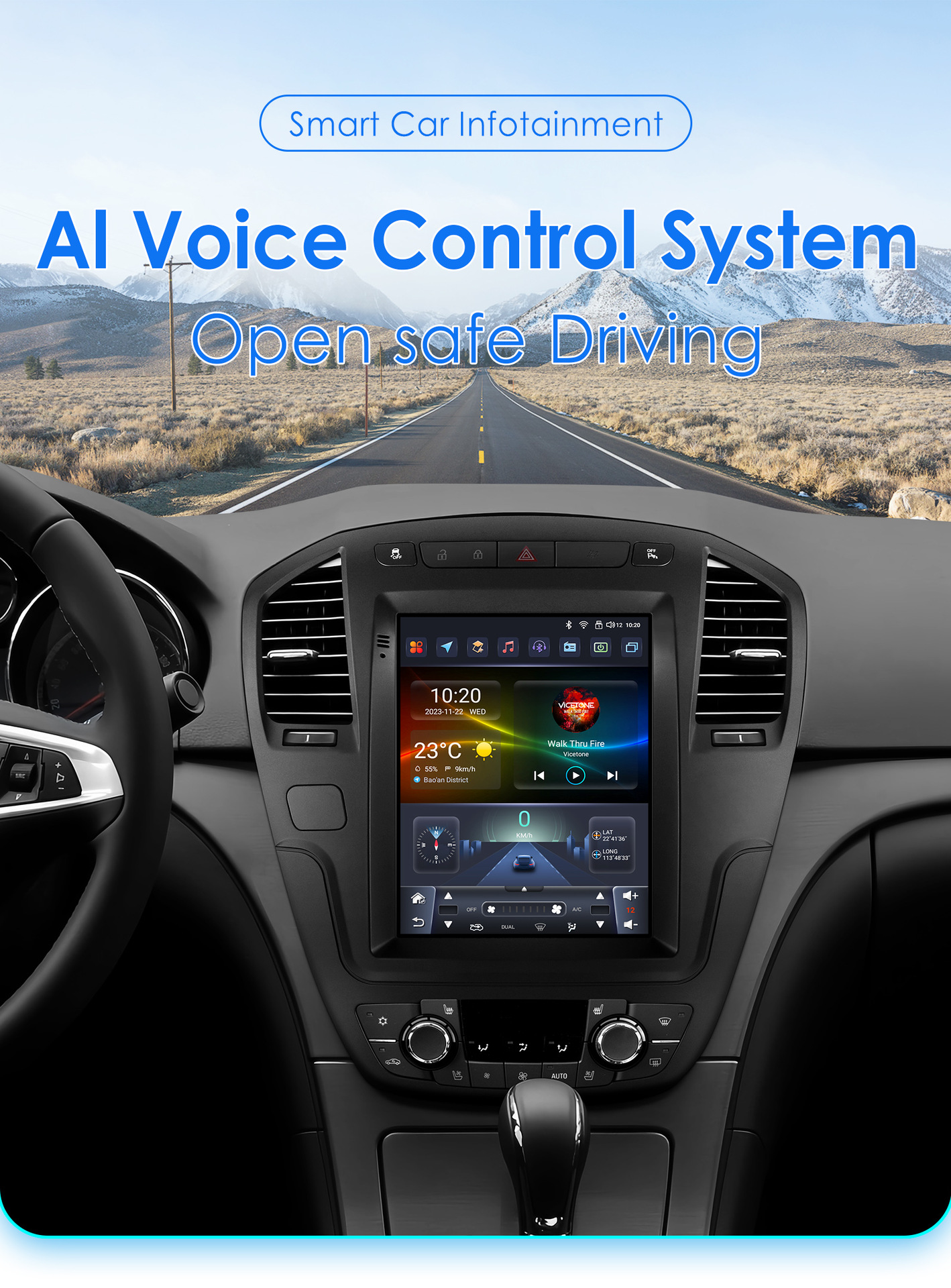 Suitable for 09-13 Regal Opel Sonic Sub-Opel Insignia Car Vertical Screen Android Navigator