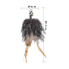 Factory wholesale explosive cat stick replaced the head teasing cat stick feathers replace the head pearl big bird boss teasing cat stick accessories