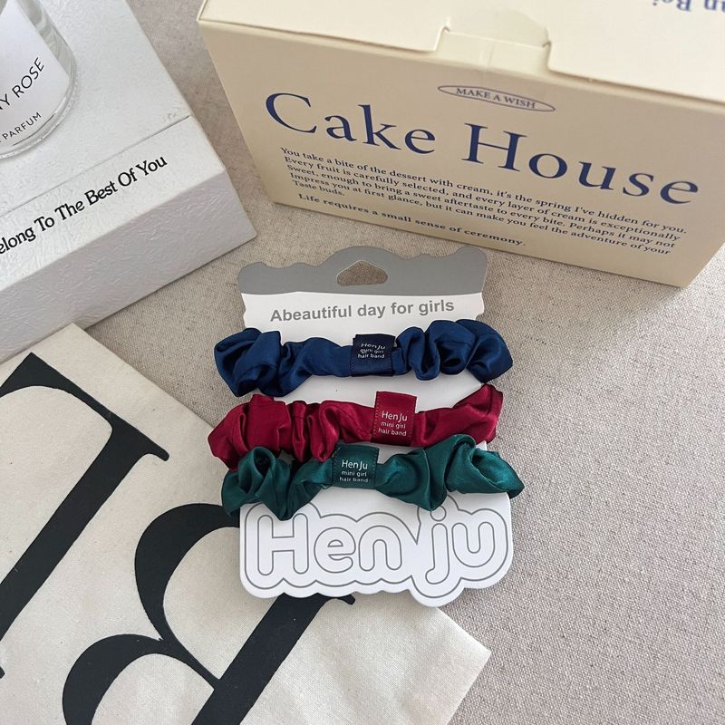 新款彩色组合小肠发圈简约高级感百搭头饰高少女弹力马尾头绳发饰|undefined