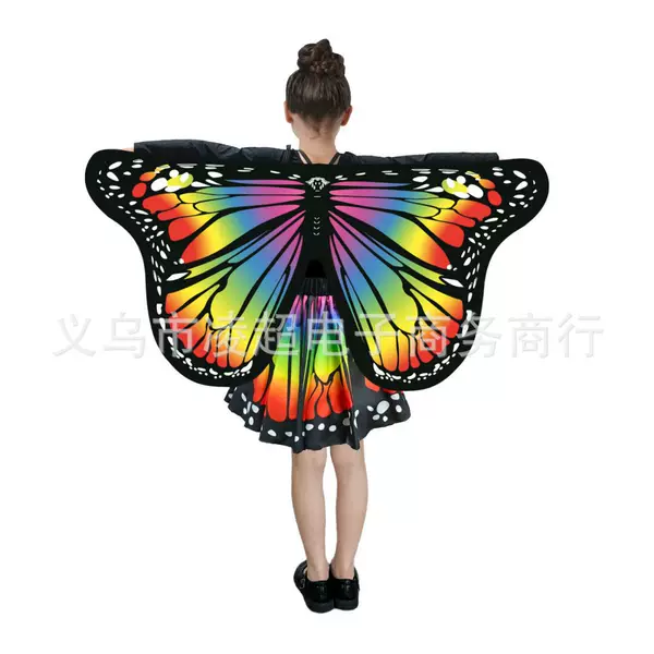 Little Butterfly Dress New Arrival Big Butterfly European and American Butterfly Cloak Children's Version Butterfly Dance Dress suit