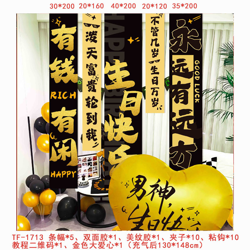 Cumpleaños escenario de decoración pancarta de niños aniversario feliz cumpleaños conjunto nuevo fondo de fiesta tela colgante