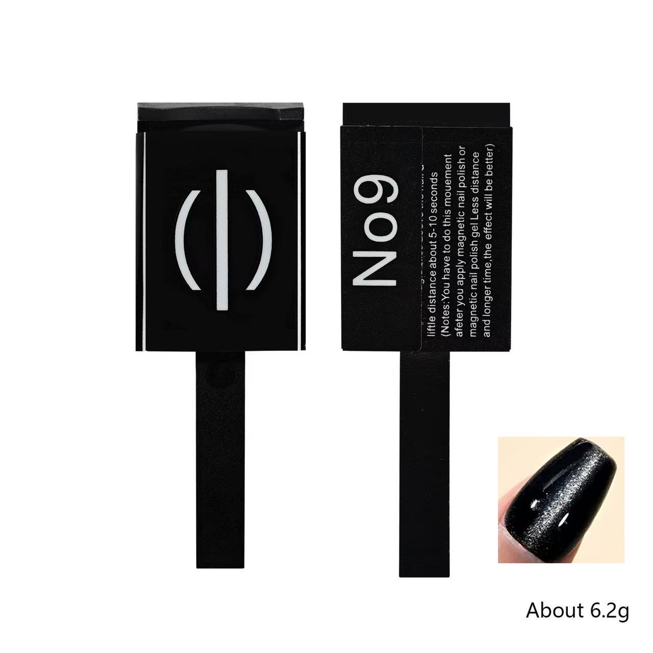 Suministro directo transfronterizo nuevo cigarro multifuncional varilla magnética arte de uñas imán de dos cabezas imán de succión fuerte de ojo de gato cinco en uno