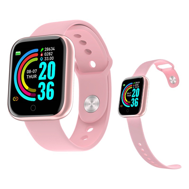 Venta caliente transfronteriza Y68 pulsera D20 Bluetooth pulsera inteligente monitor de pantalla a color podómetro sueño ritmo cardíaco pulsera de la presión arterial