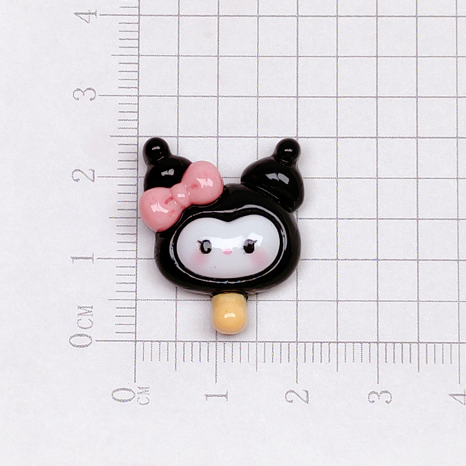 Nuevo hielo transparente coolomi cabeza pajarita amor palo al por mayor cabeza cuerda horquilla agua taza teléfono caso crema pegamento DIY Accesorios