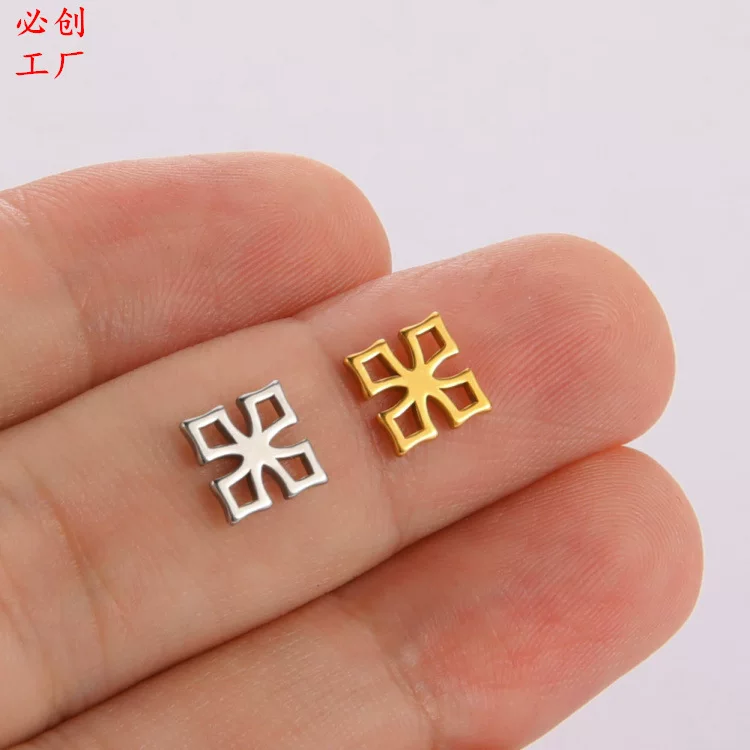 Square pendant stainless steel, accessories, Aliexpress, flowered