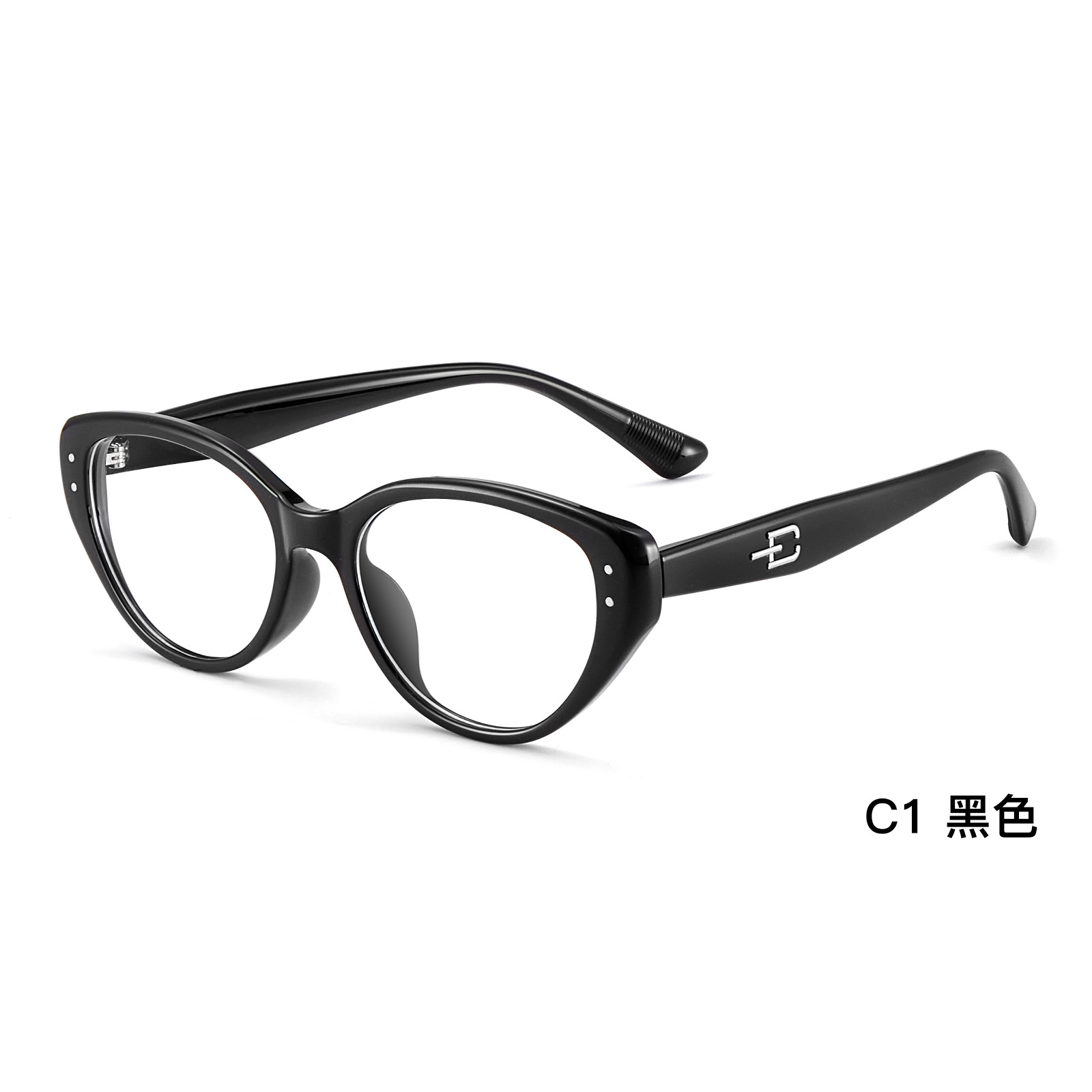 GM con el mismo marco de gafas transparentes de color rosa con ojos de gato TR90 no pellizco cara Danyang al por mayor con gafas