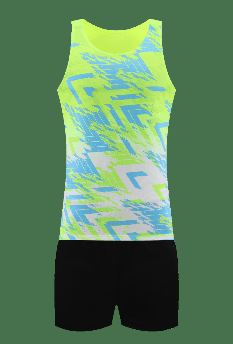 Trajes deportivos de atletismo, trajes de entrenamiento de voleibol de verano para hombres y mujeres, trajes de tenis de mesa, trajes de bádminton, impresión de fluorescencia de secado rápido