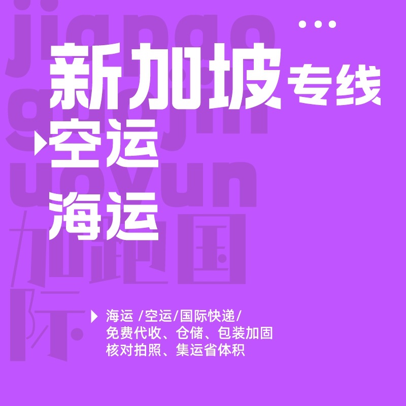 新加坡专线 国际物流快递货代亚马逊FBA头程空运海运输包税到门