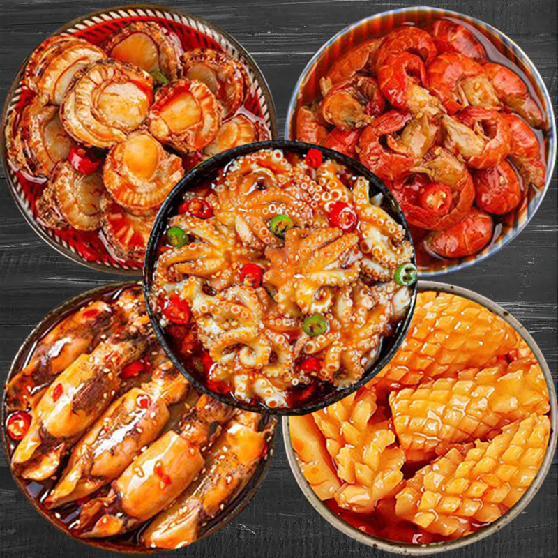 문어 + 새우꼬리 + 바다토끼 + 오징어 + 가리비 [럭셔리] §