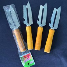 【加大加厚尖头木把削皮器】 厨房水果蔬菜削皮器瓜皮刀 地摊货源