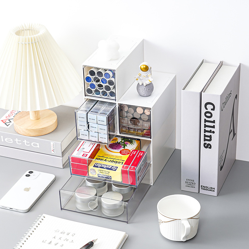 Almacenamiento transparente buenas cosas ins Barra de acrílico caja de almacenamiento de escritorio entrega de una pieza