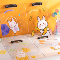 Board clip transparent acrylic writing board ing high-looking folder student cartoon pattern a4 plywood wholesale