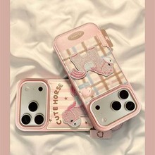 带小标签刺绣粉色马适用VIVOX300PRO手机壳新款X200/S30/S20女y52