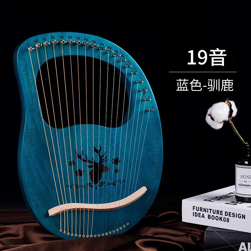 19-String lyre piano portátil 16-String small HARP principiante auto-Estudio 10-String lyre piano lyre instrumento musical
