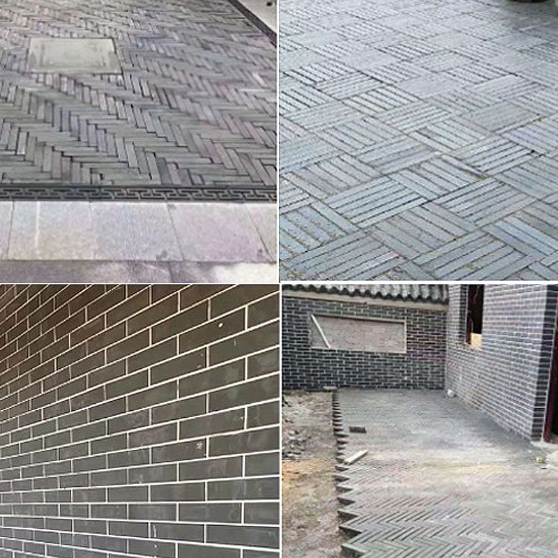 仿古面砖 青砖贴片古建面砖劈开砖外墙条砖室外中式复古灰面砖