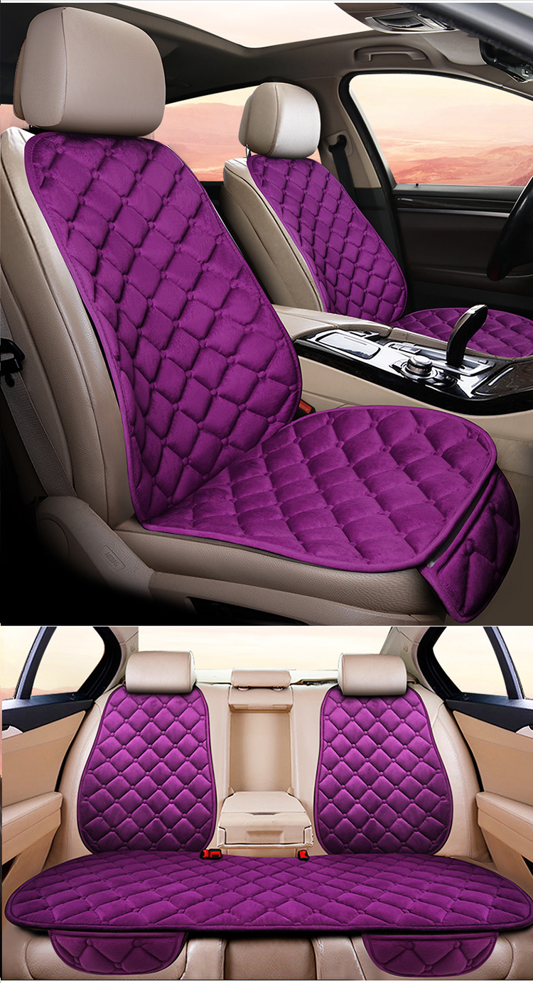 New Diamond plush winter car seat cushion down cotton main driving seat cushion rear office seat cover winter