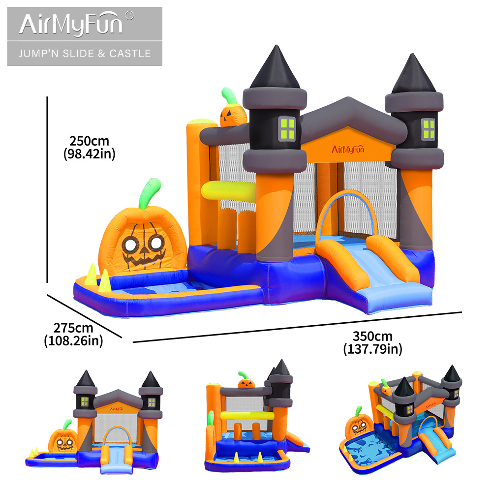 AMF | Inicio castillo inflable Casa de Halloween castillo inflable niños Fiesta Castillo inflable niños
