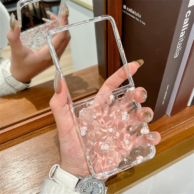 Transparent Folding Phone Case For Honor Magic V Flip With Bracelet_voghion.com