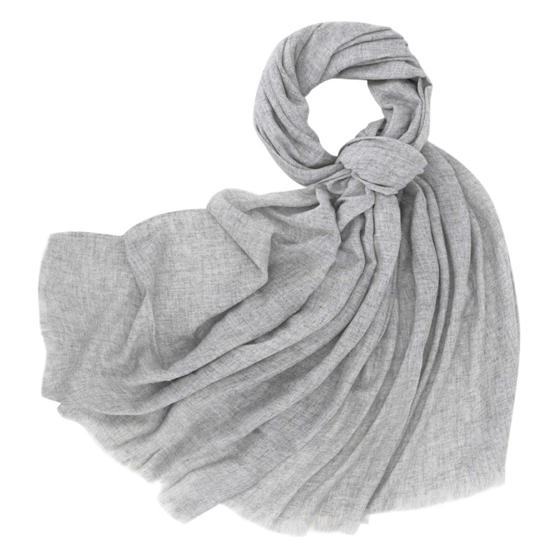 Bufanda de lana 100% principios de primavera nueva bufanda de color puro 2023 nueva bufanda retro artística bufanda de alto grado