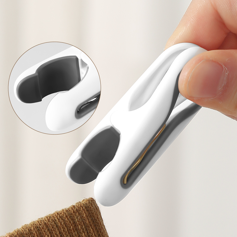 Clothes Clips for Drying Clothes, Non-Marking Plastic Clips for Fixing Quilts, Windproof Small Household Clips