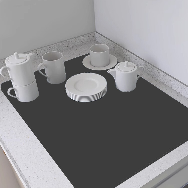 Kitchen Countertop Absorbent Mat Bar Cup Dish Drying Mat Tea Table Sink Diatom Mud Insulation Drain Mat
