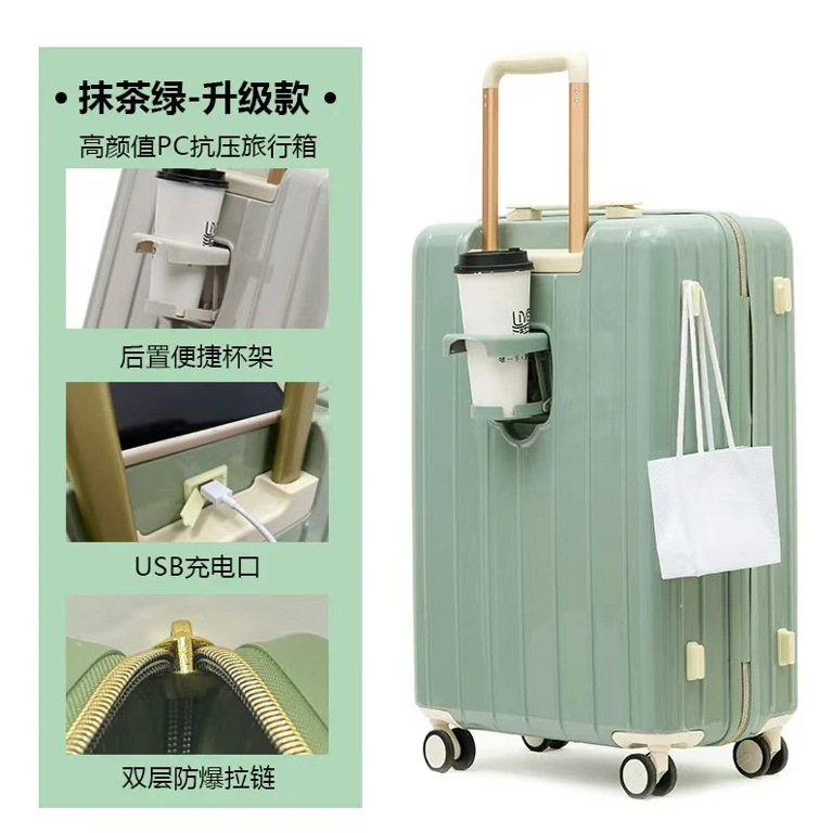 Maleta, niña, estudiante, maleta trolley de alto valor, caja de contraseña de viaje pequeña, fresca y duradera, rueda universal para reducir la carga