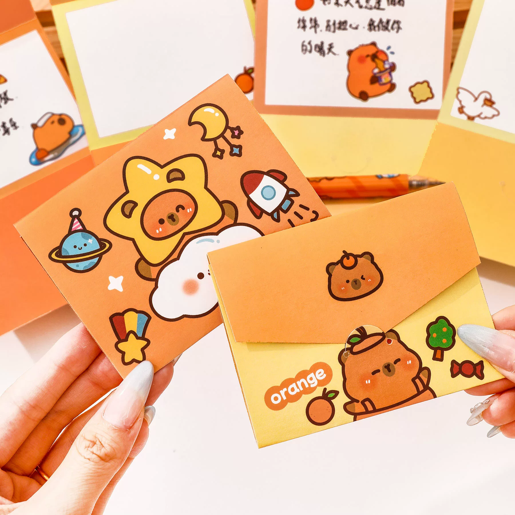 Folding high quality postcard for students, DIY, Birthday gift