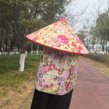 塑料斗笠帽子大号农用遮阳采茶环保雨帽钓鱼帽舞蹈表演隔热道具帽