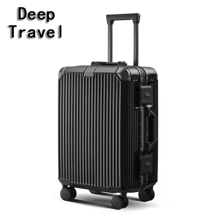 Wholesale 24inch Aluminum Frame Trolley Case Universal Wheel Suitcase Women's Suitcase Retro 20inch Student Password Box