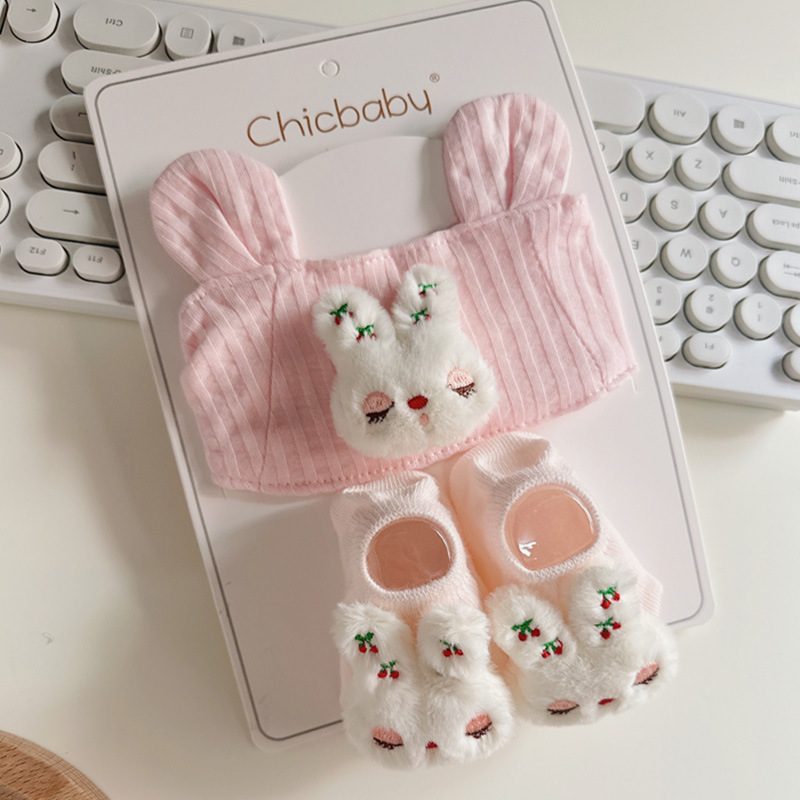 Ins洋気小花赤ちゃん空頂保護ハロゲン門帽子春秋薄手女子赤ちゃん通気韓版頭飾りセット