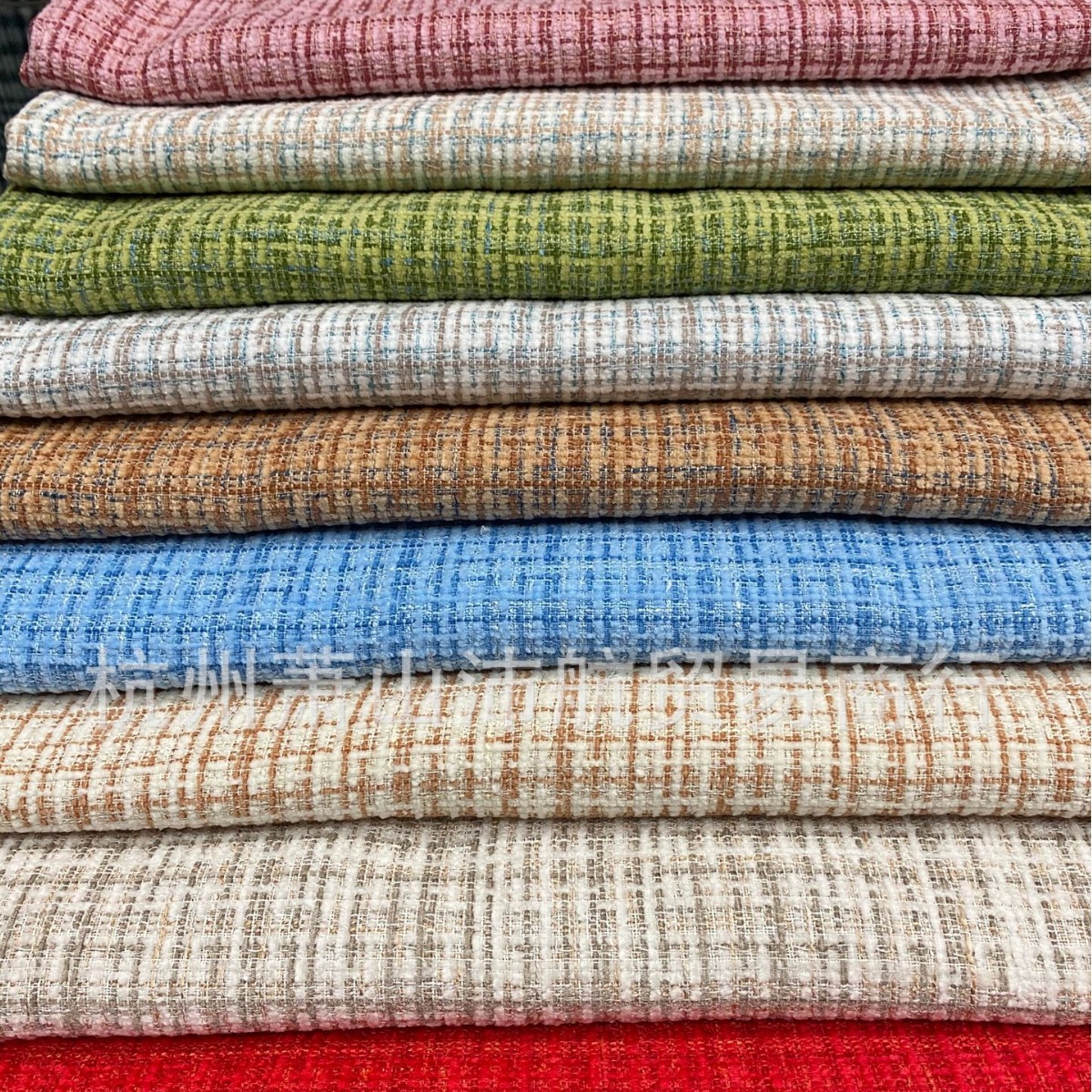 The new small fragrant wind Chenille Woolen Fur Fabric spring and autumn Latest fashion overcoat Fabric Multicolor supply