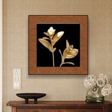 现代简约艺术客厅装饰画沙发背景墙玄关复古法式小众花卉挂画