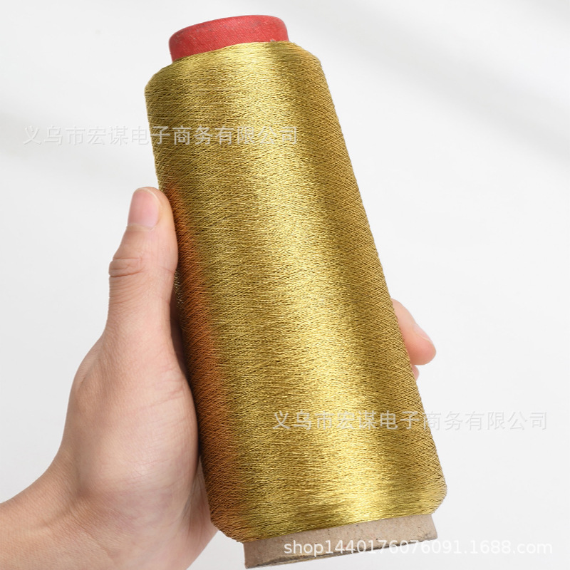 1pc-3000码金色缝纫线，缝纫线配件，服饰配件