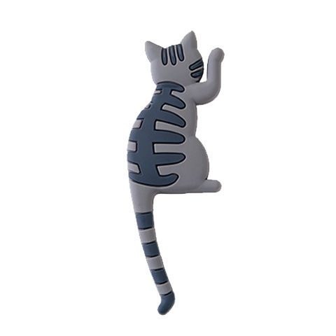 Japonés creativo de dibujos animados gato cola nevera imán gancho Gancho de imán de nevera fuerte gancho magnético
